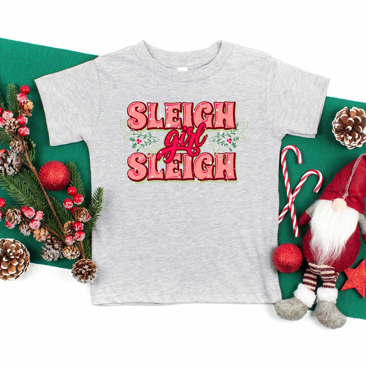 Sleigh Girl Sleigh | Toddler Graphic Short Sleeve Tee