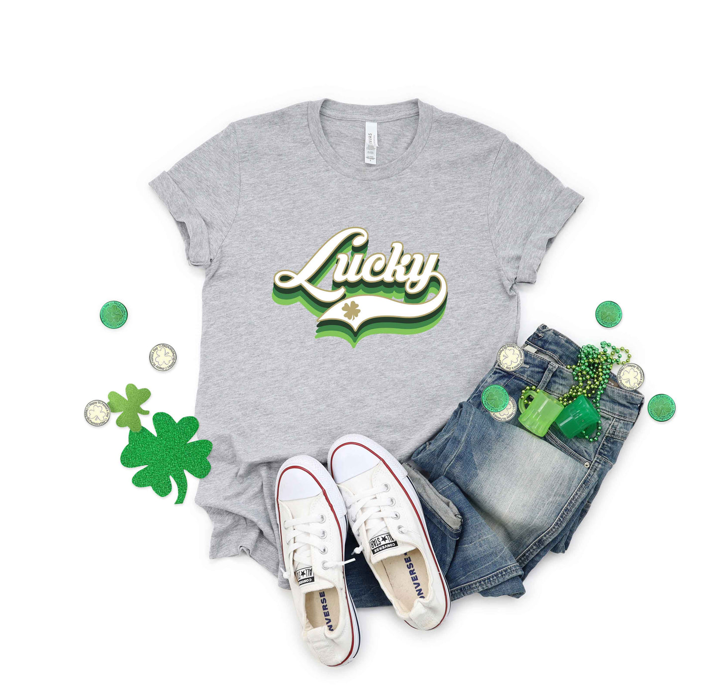 Lucky Script | Short Sleeve Graphic Tee