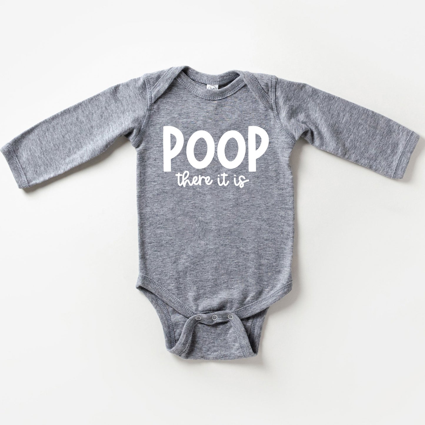 Poop There It Is | Baby Long Sleeve Bodysuit