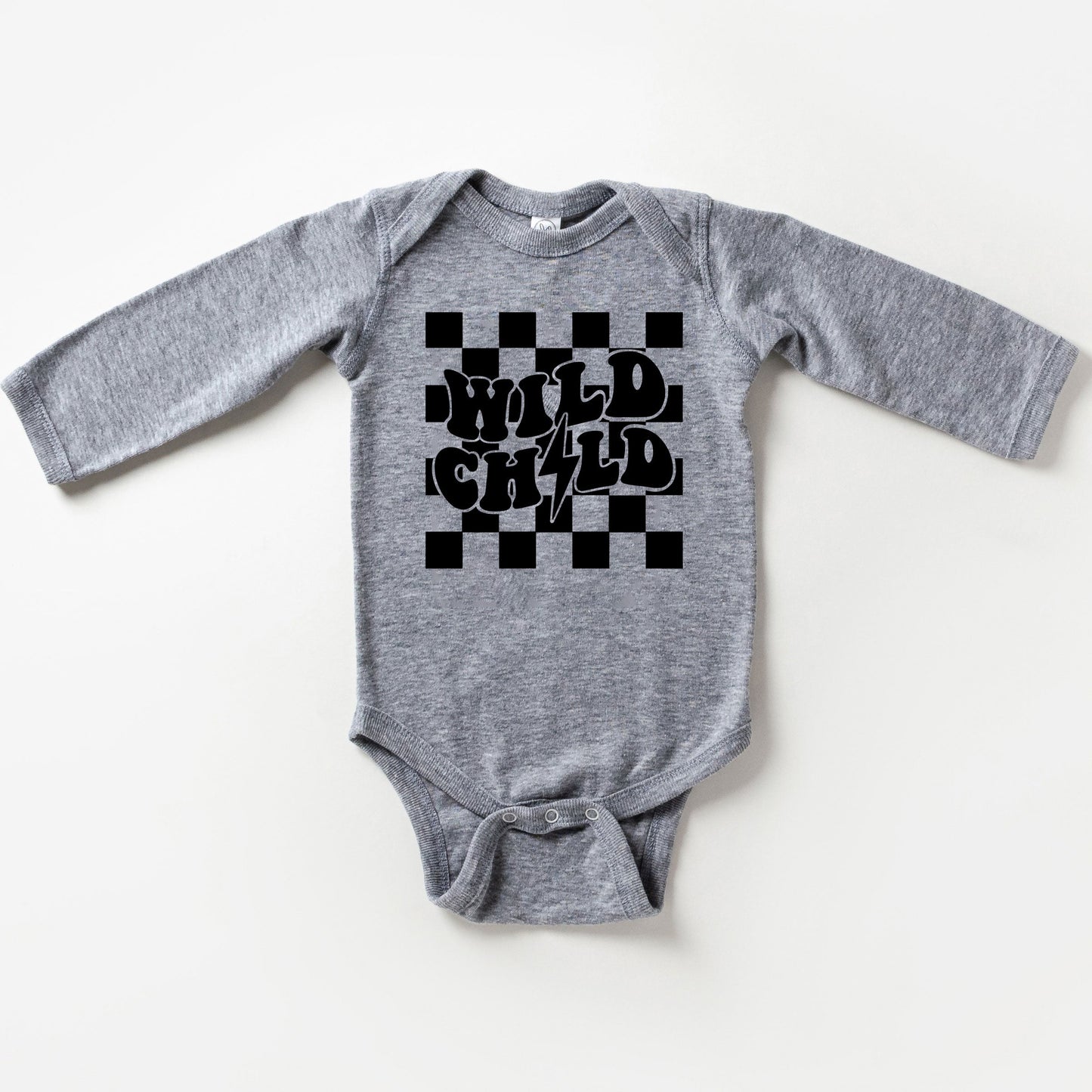 Wild Child Lightning Bolt | Baby Long Sleeve Bodysuit