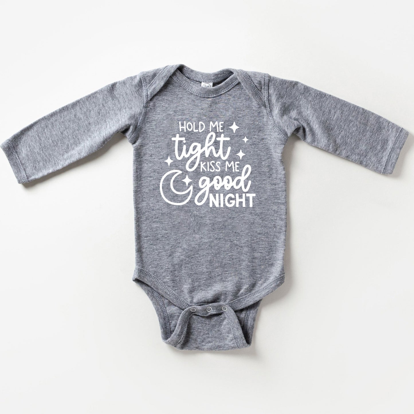 Hold Me Tight Kiss Good Night | Baby Long Sleeve Bodysuit