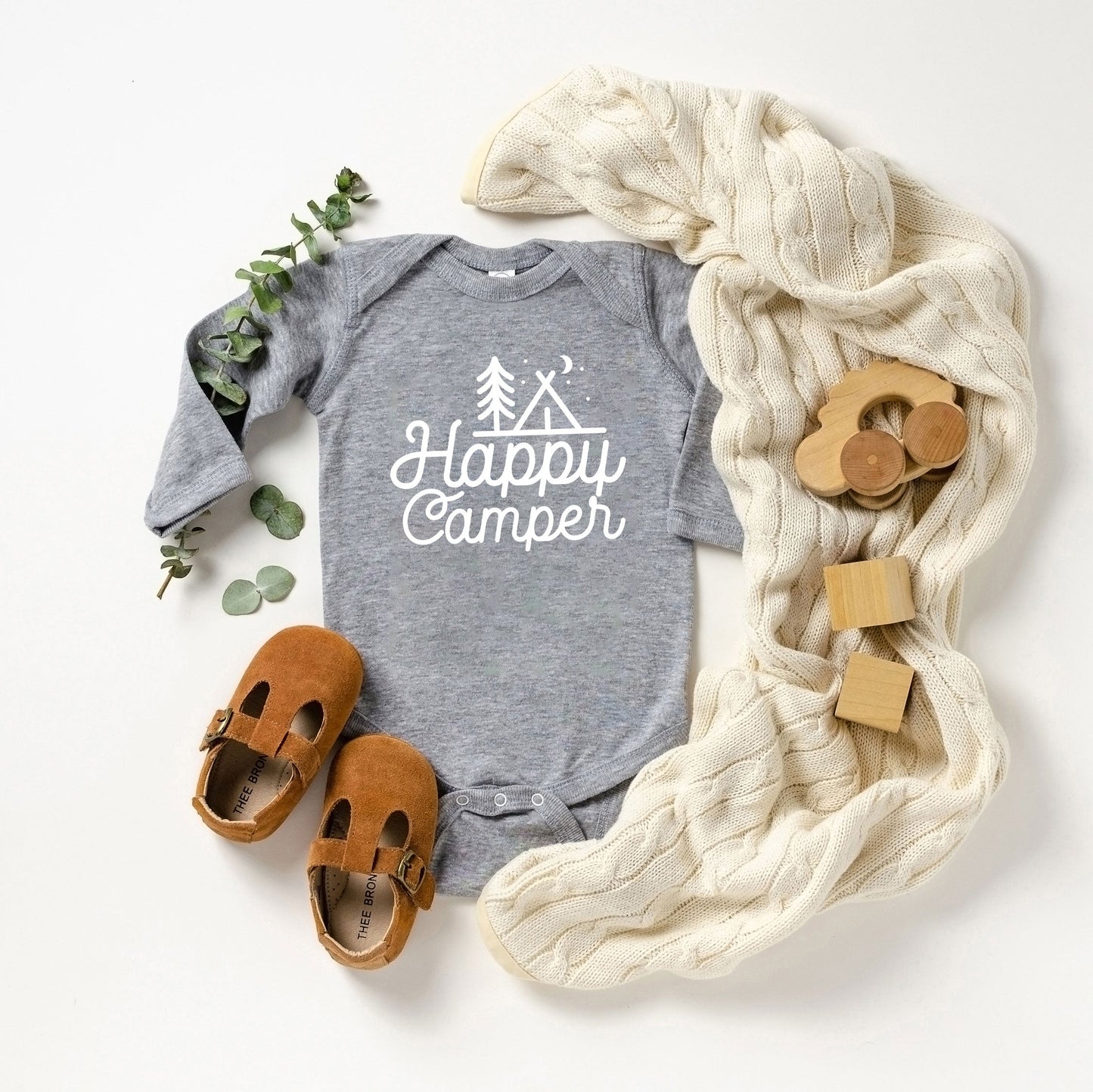 Happy Camper Tent | Baby Long Sleeve Bodysuit