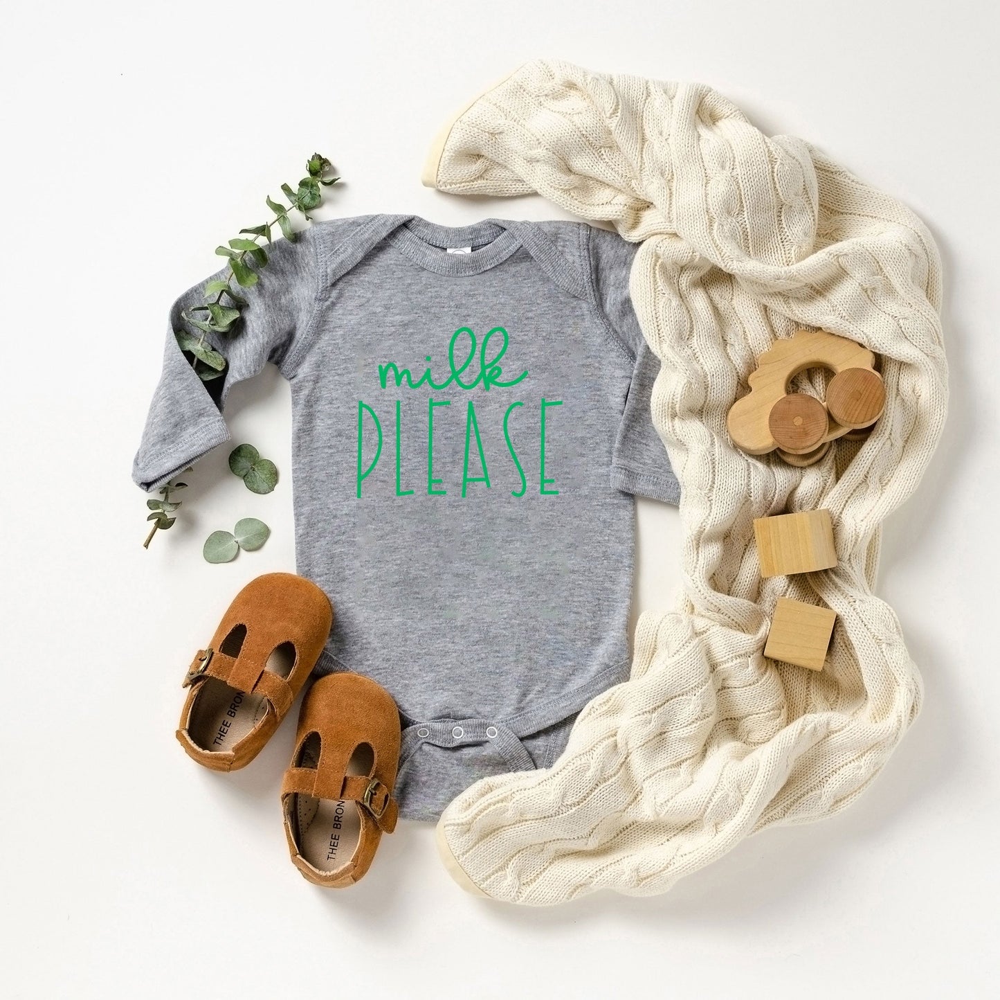 Milk Please | Baby Long Sleeve Bodysuit