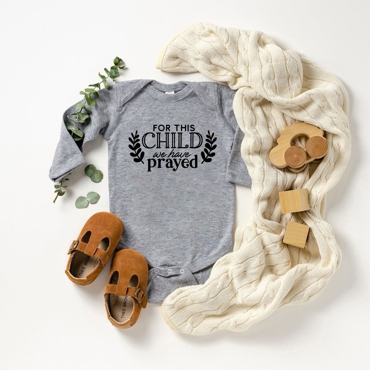 For This Child We Have Prayed | Baby Long Sleeve Bodysuit