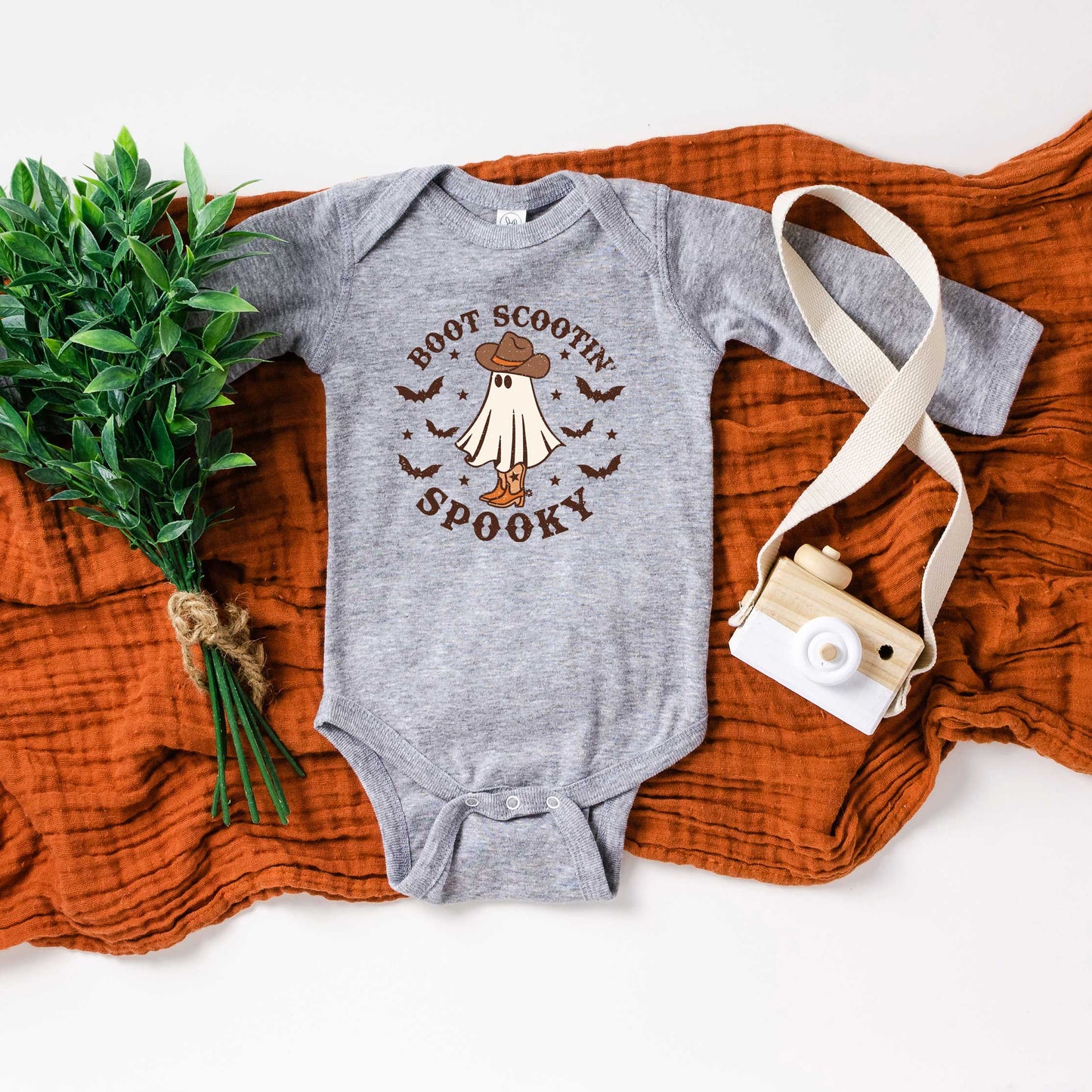 Boot Scootin' Spooky | Baby Graphic Long Sleeve Bodysuit
