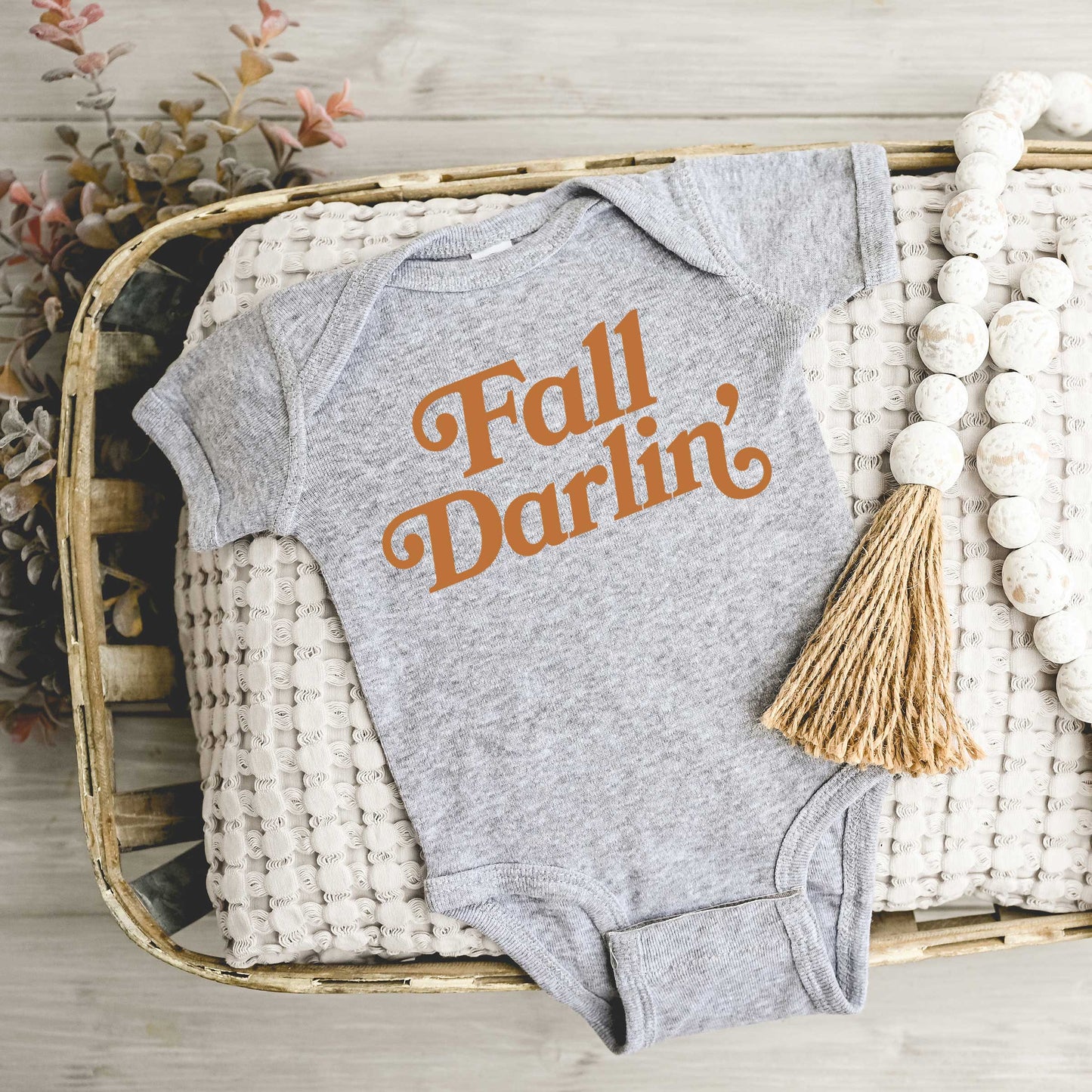 Fall Darlin' | Baby Graphic Short Sleeve Bodysuit