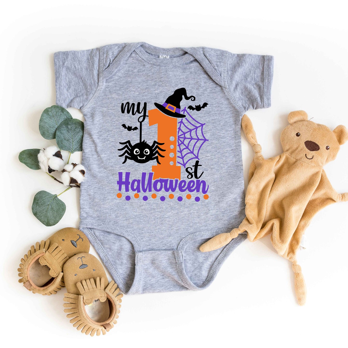 My First Halloween | Baby Graphic Short Sleeve Bodysuit