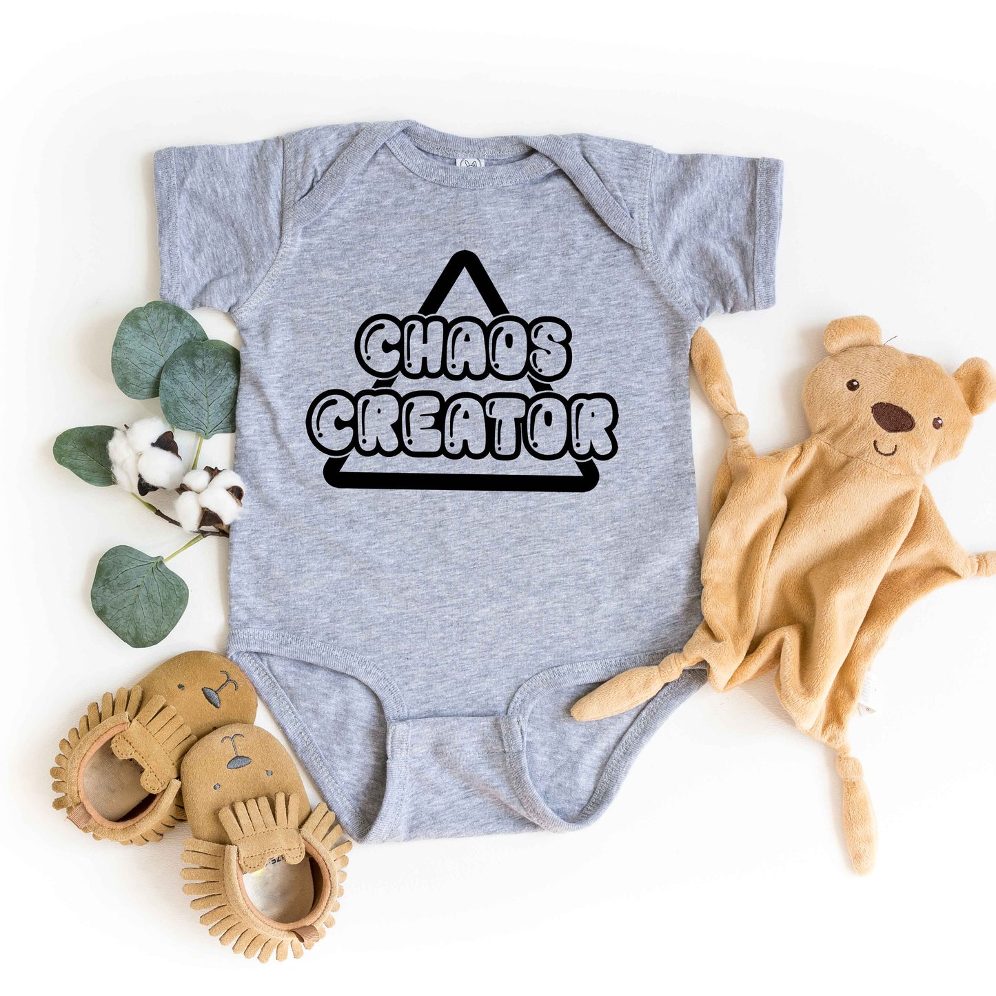 Chaos Creator Triangle | Baby Graphic Short Sleeve Bodysuit