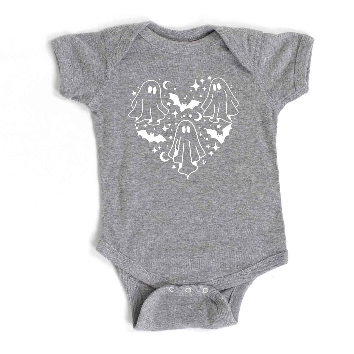 Ghosts Heart | Baby Graphic Short Sleeve Bodysuit
