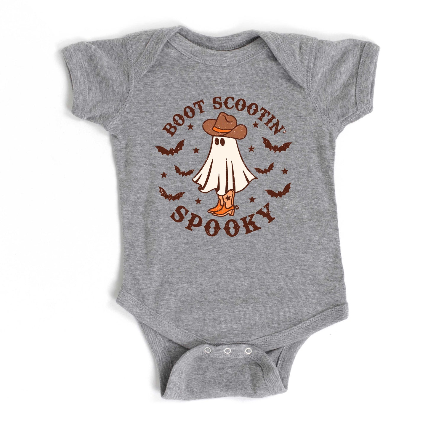 Boot Scootin' Spooky | Baby Graphic Short Sleeve Bodysuit