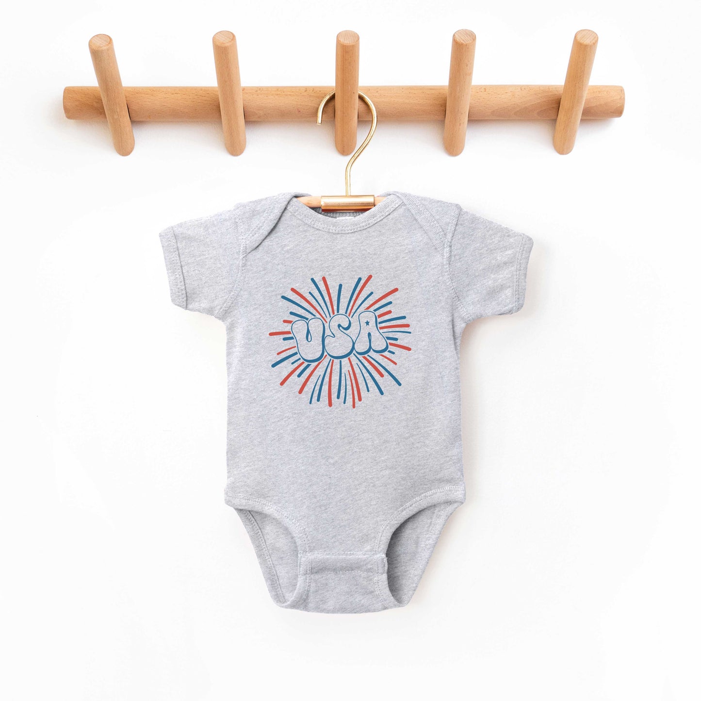 USA Firework | Baby Graphic Short Sleeve Bodysuit