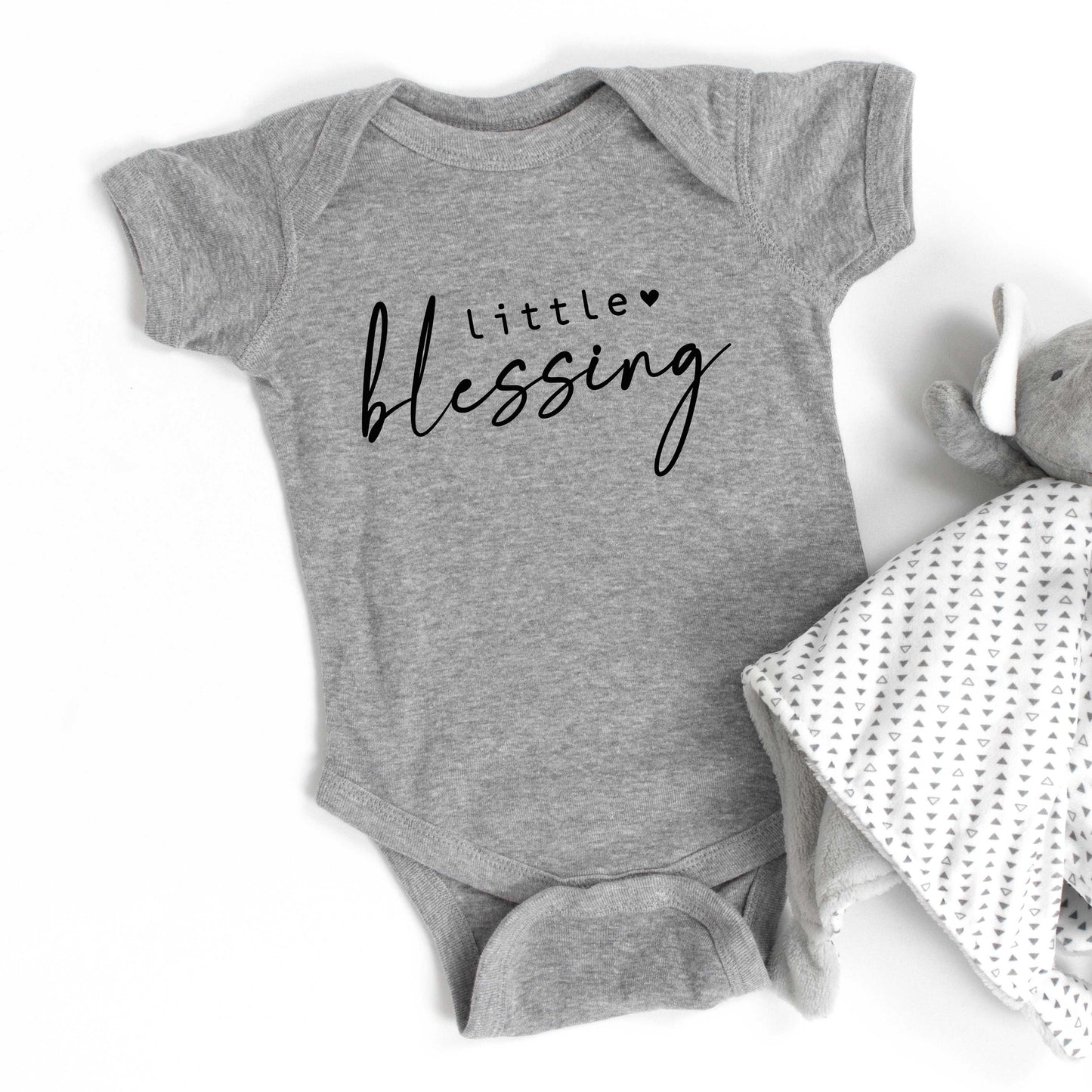 Little Blessing Heart | Baby Graphic Short Sleeve Bodysuit