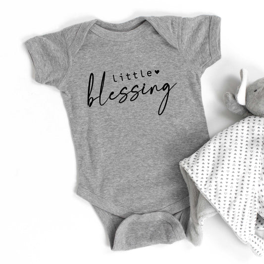 Little Blessing Heart | Baby Graphic Short Sleeve Bodysuit
