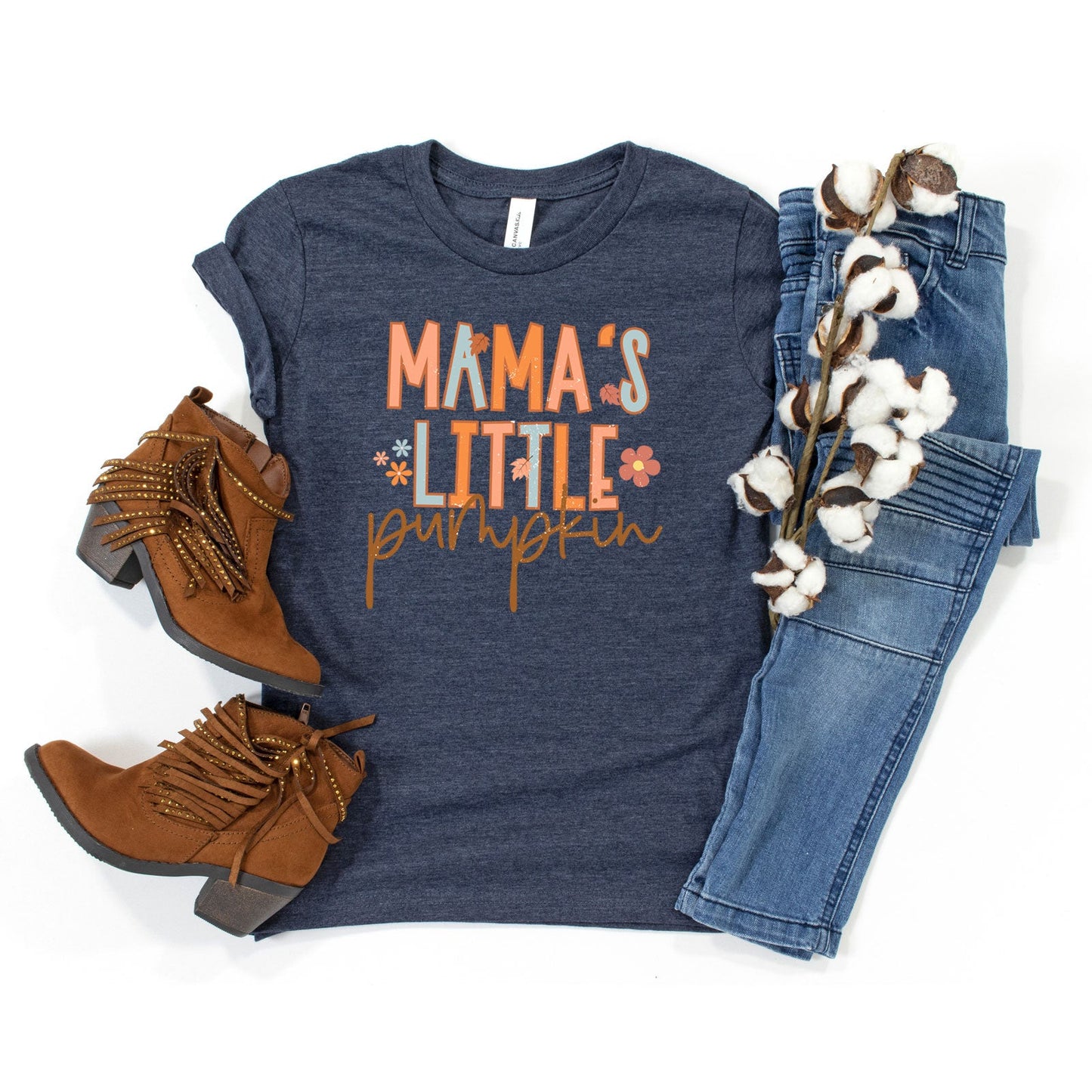 Mama's Little Pumpkin | Youth Graphic Short Sleeve Tee
