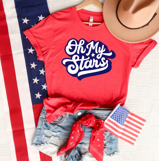 Oh My Stars Retro | Short Sleeve Graphic Tee