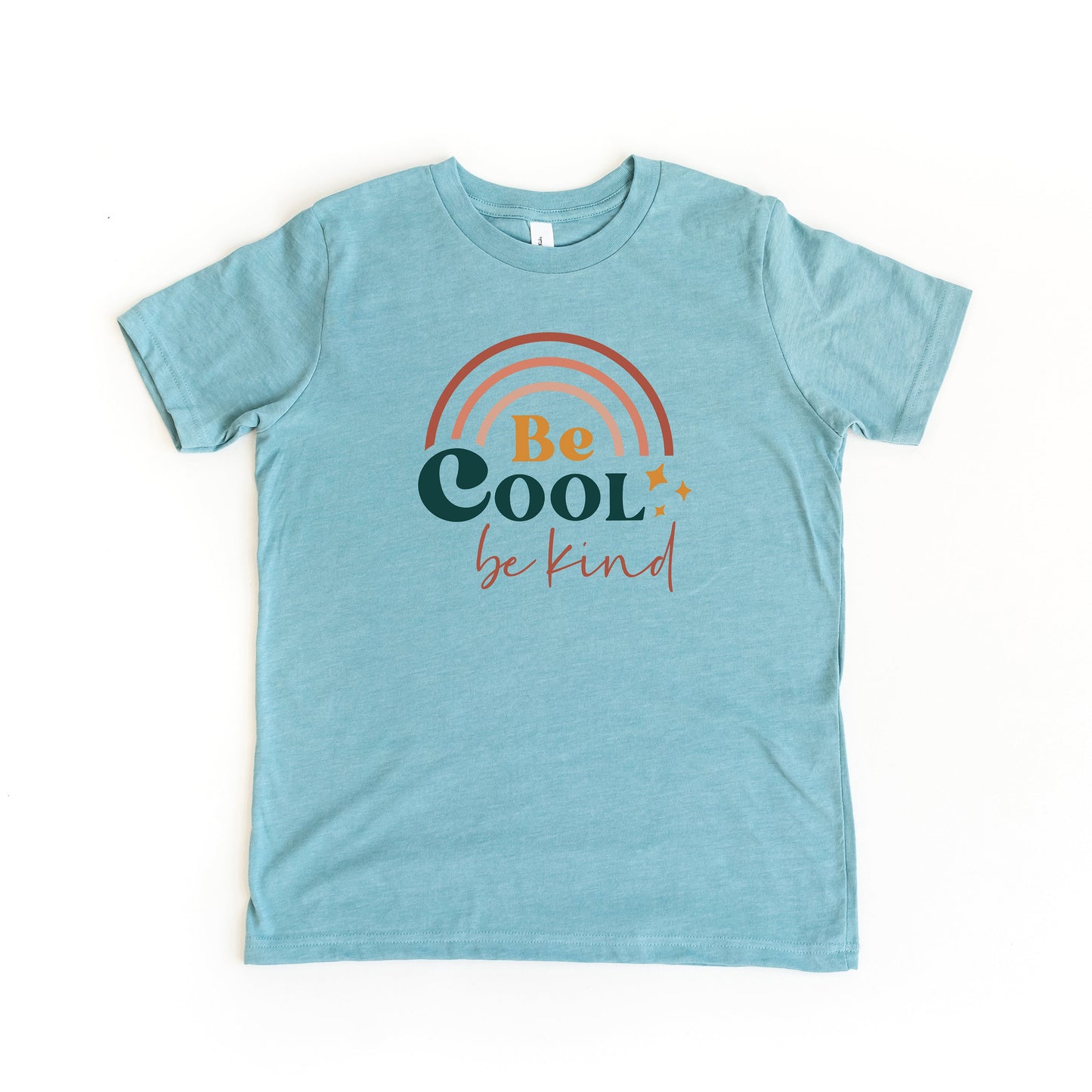 Be Cool Be Kind Rainbow | Youth Short Sleeve Crew Neck