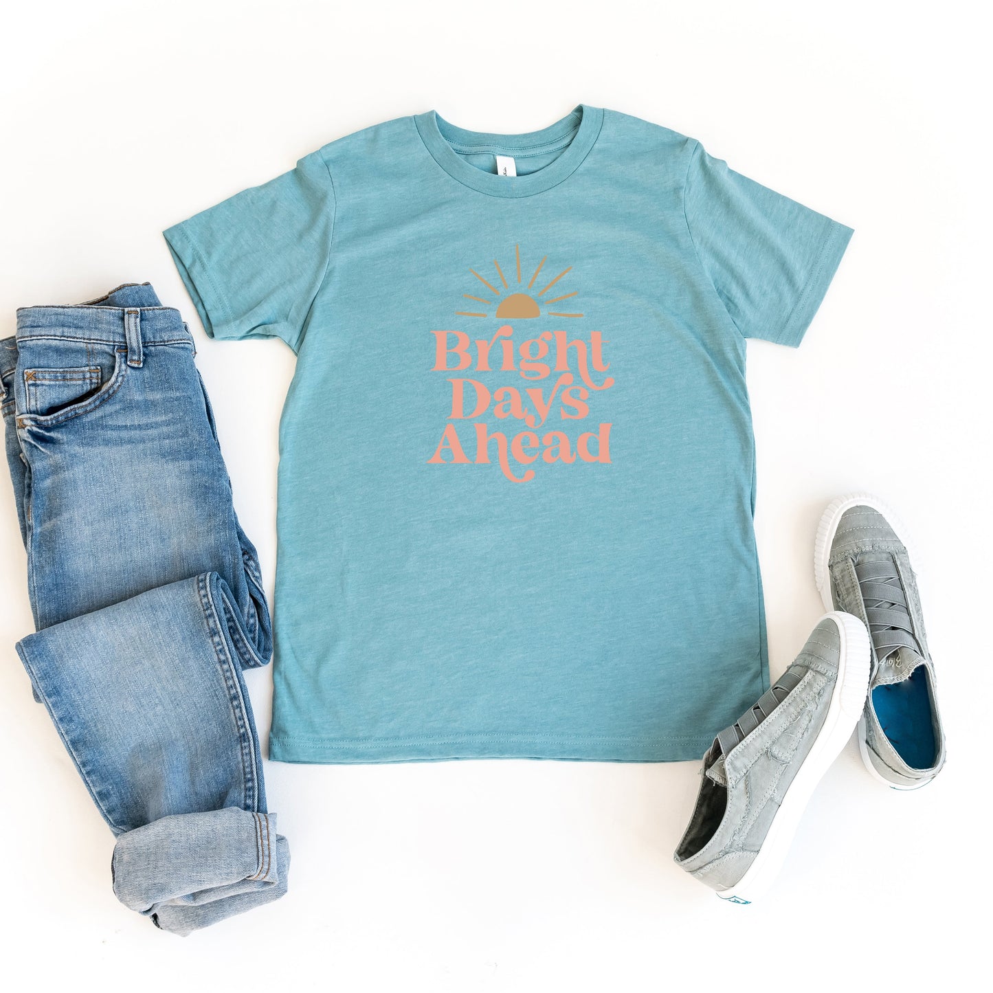 Bright Days Ahead Sun | Youth Short Sleeve Crew Neck