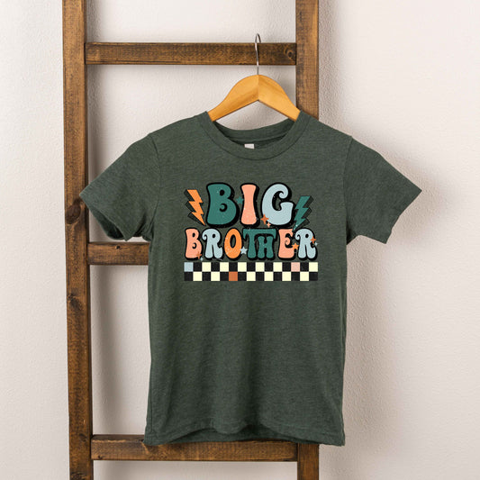 Big Brother Checkered | Toddler Graphic Short Sleeve Tee