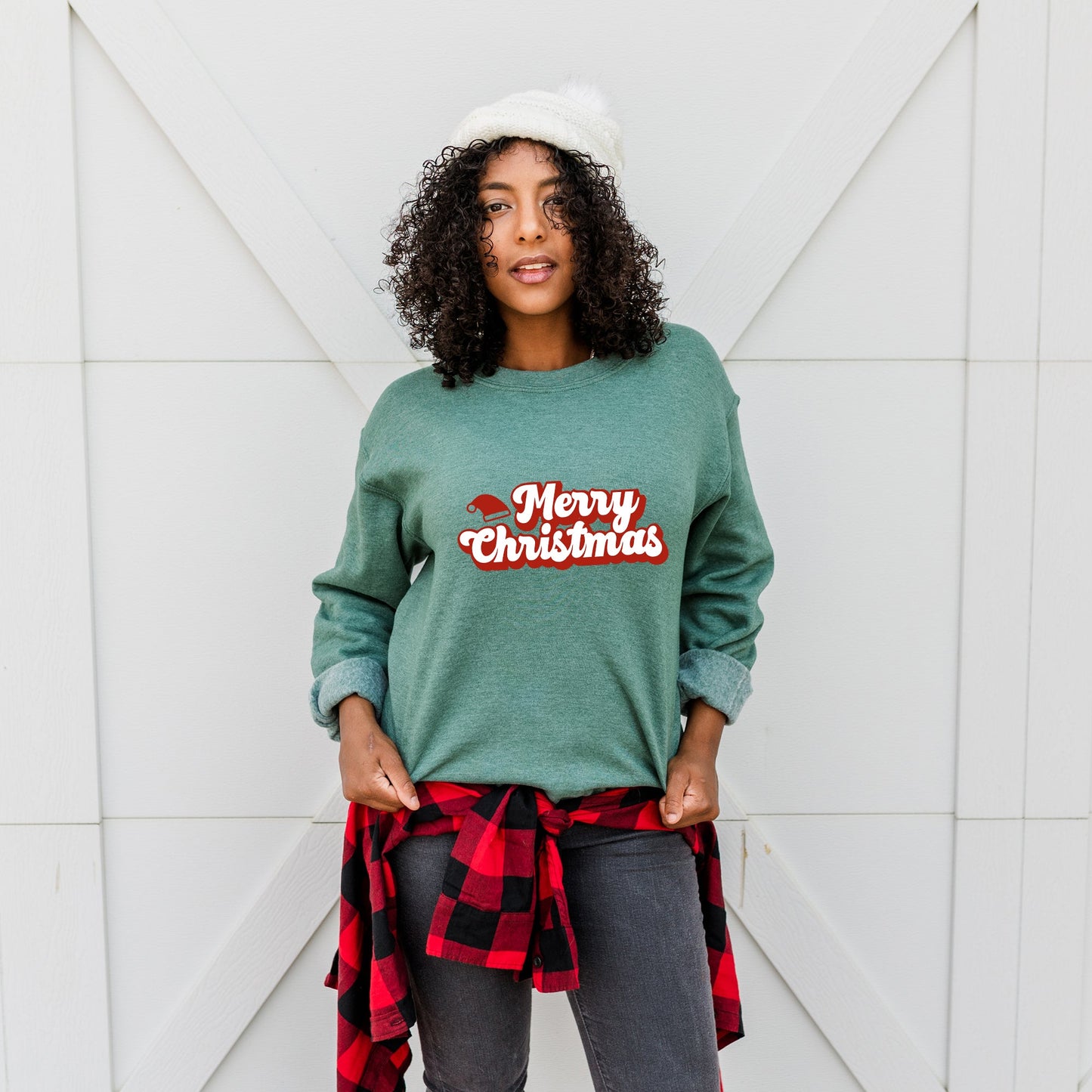 Merry Christmas Hat | Sweatshirt