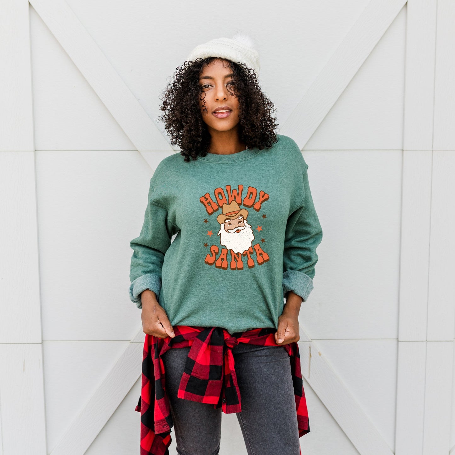 Retro Howdy Santa | Sweatshirt
