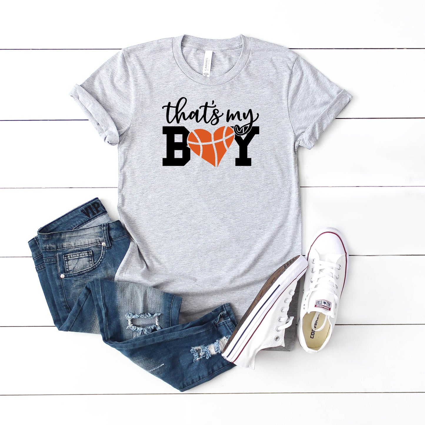 That's My Boy Basketball | Short Sleeve Graphic Tee