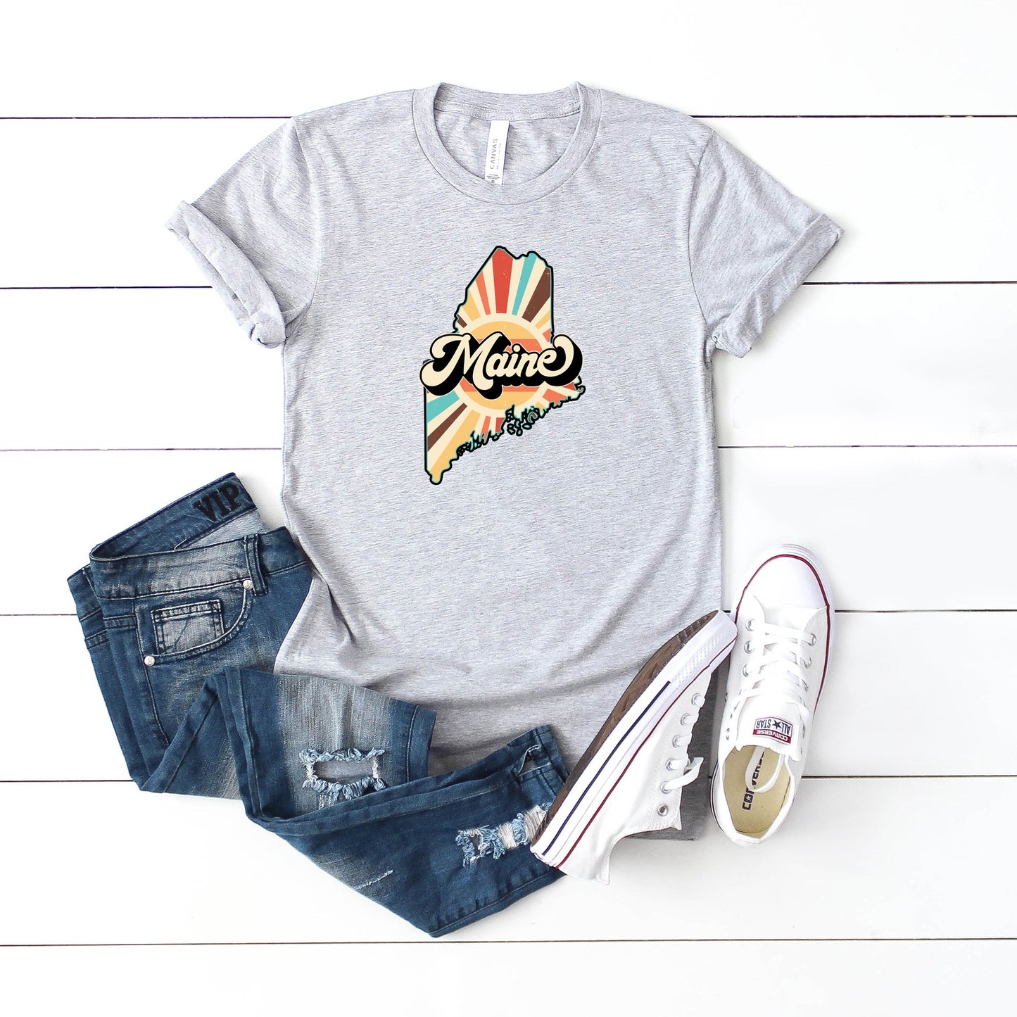 Retro Maine | Short Sleeve Graphic Tee