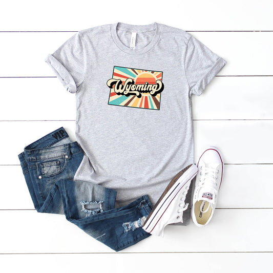 Retro Wyoming | Short Sleeve Graphic Tee