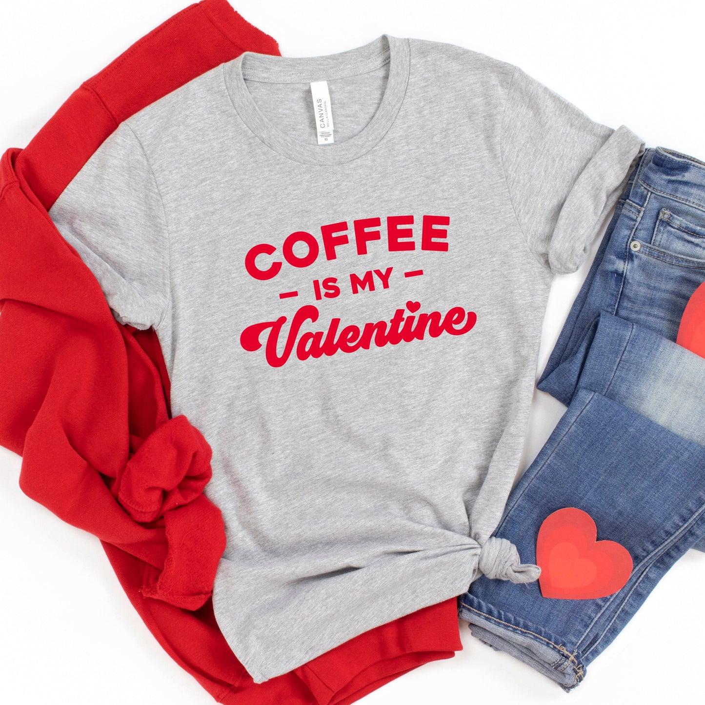 Coffee Is My Valentine | Short Sleeve Graphic Tee