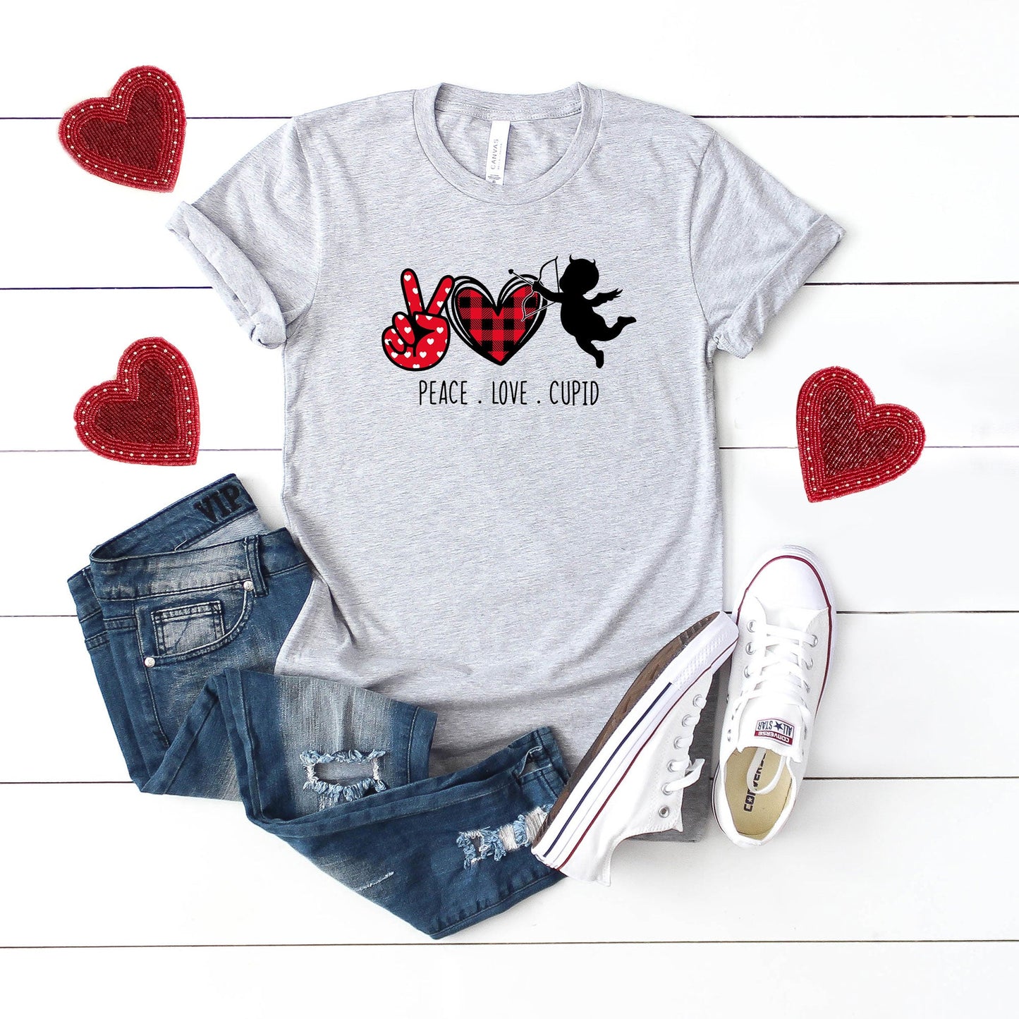 Peace Love Cupid | Short Sleeve Graphic Tee