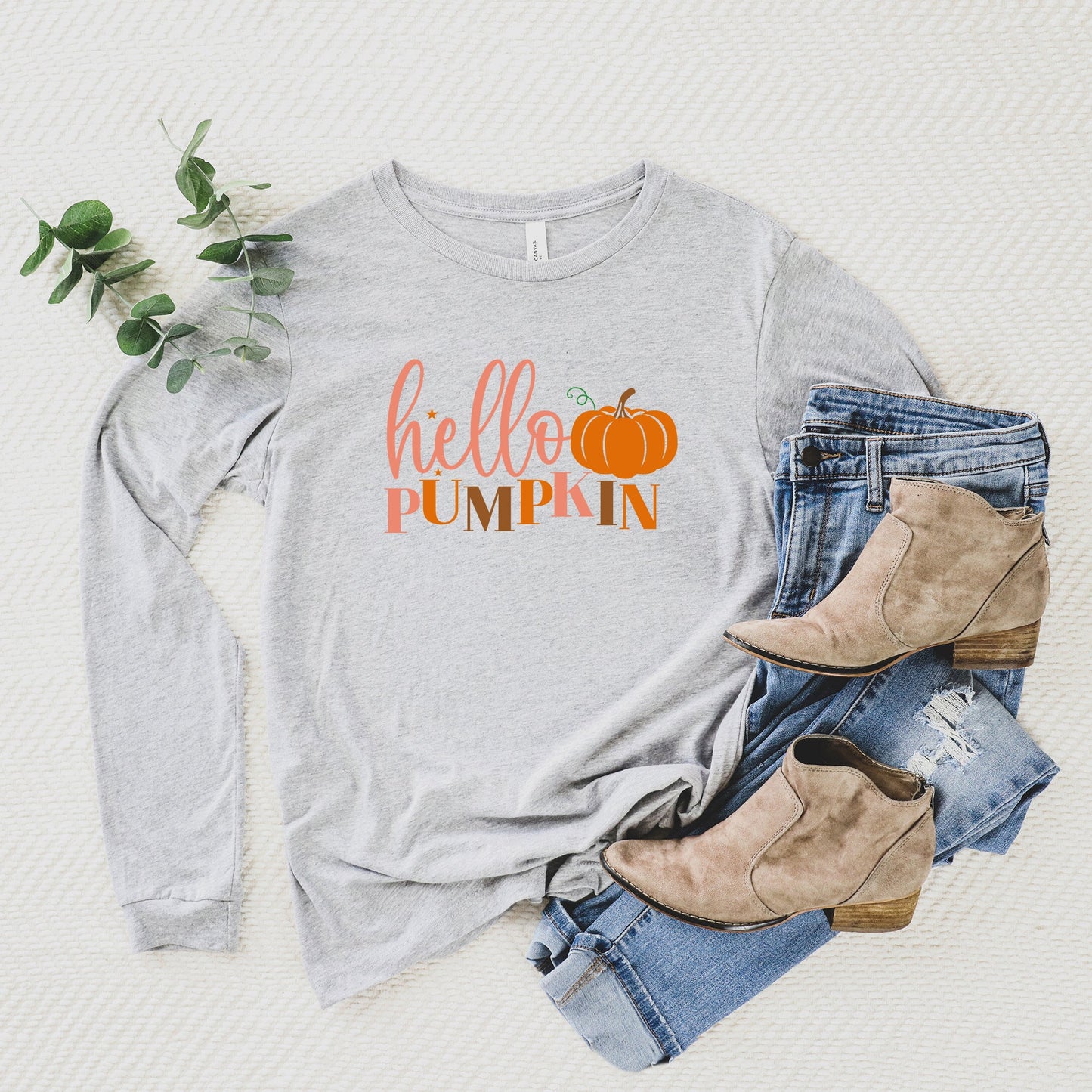 Hello Pumpkin Pumpkin | Long Sleeve Crew Neck