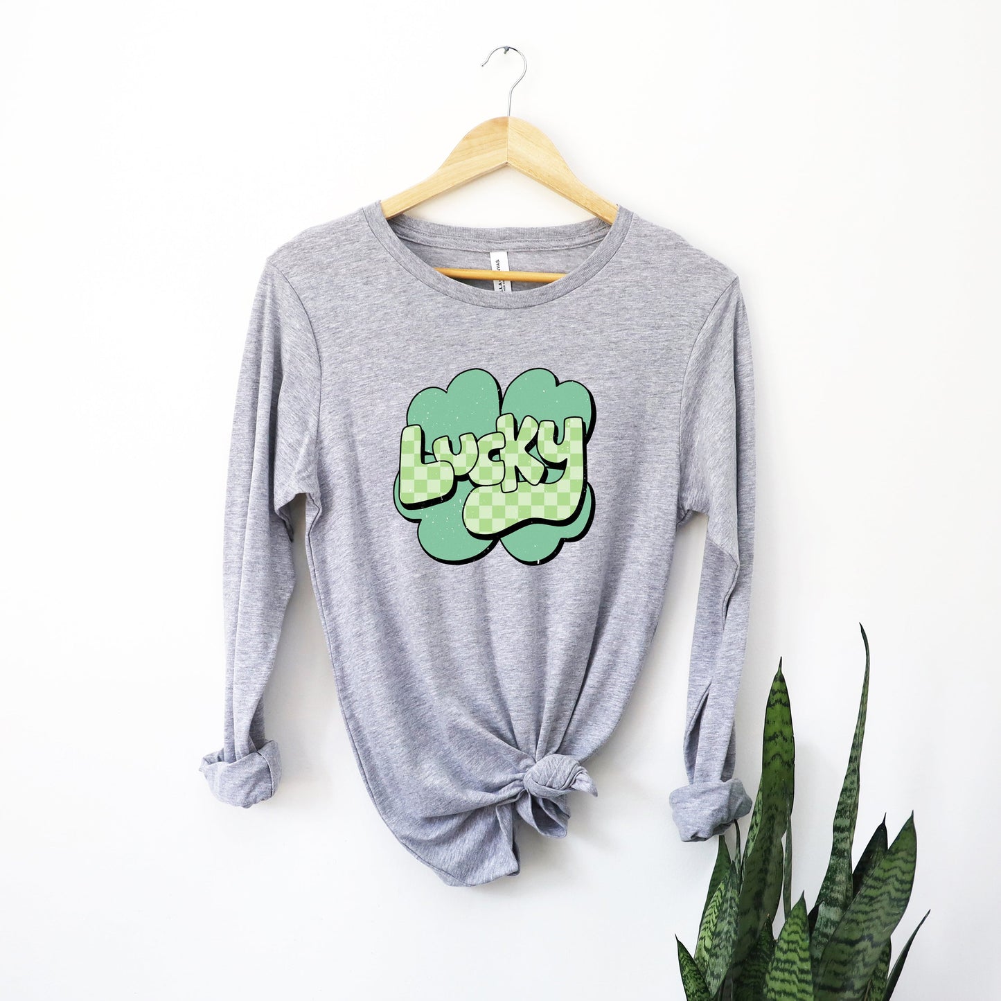 Lucky With Clover | Long Sleeve Crew Neck