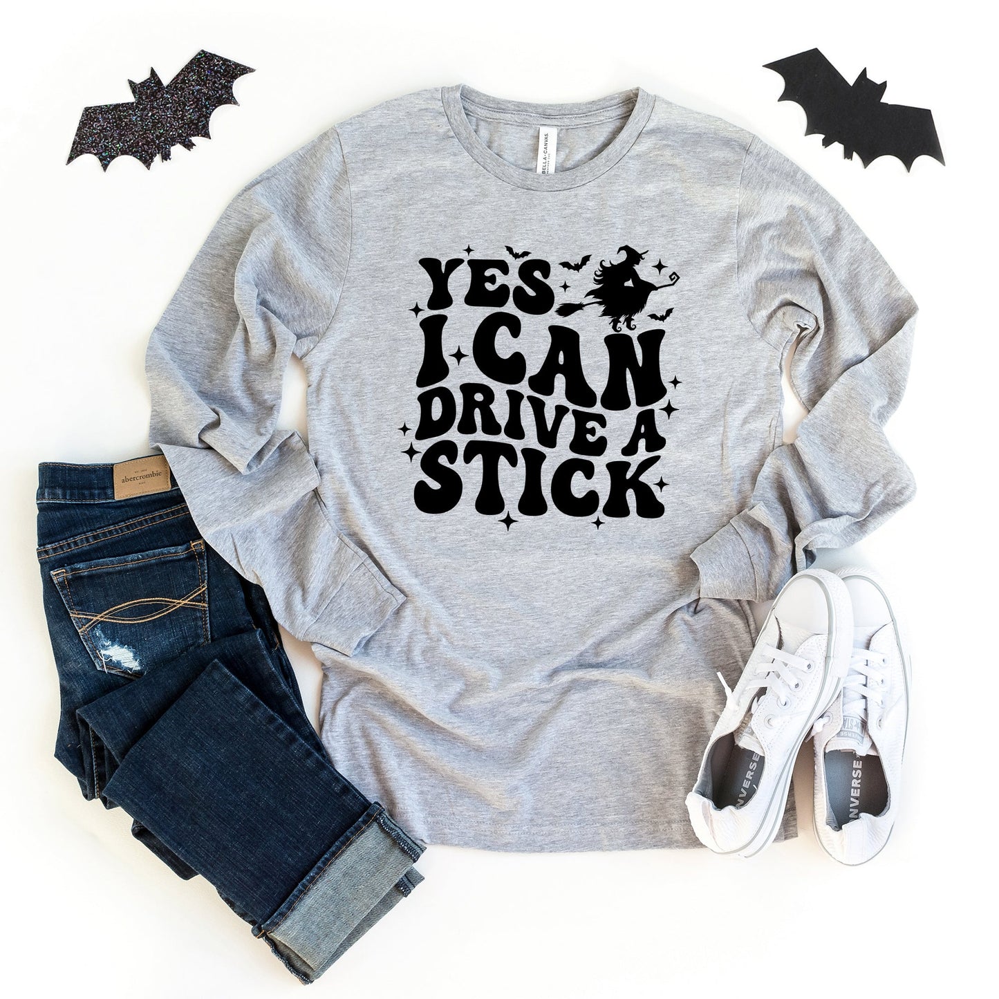 Yes I Can Drive A Stick | Long Sleeve Crew Neck