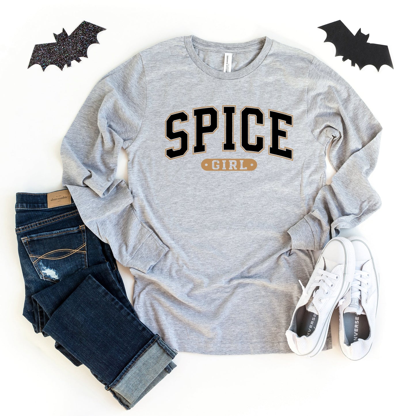 Spice Girl Varsity | Long Sleeve Crew Neck