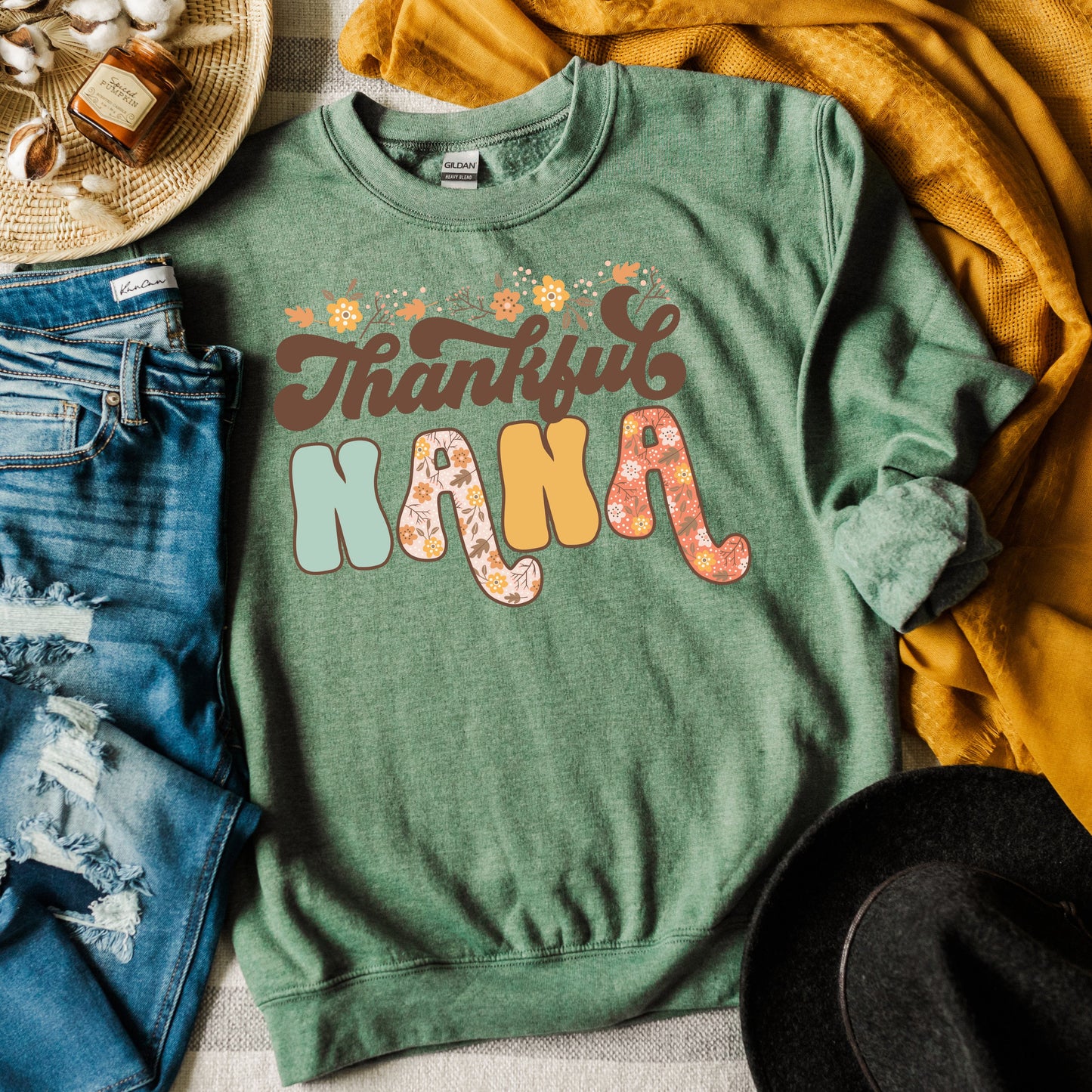 Thankful Nana Floral | Sweatshirt