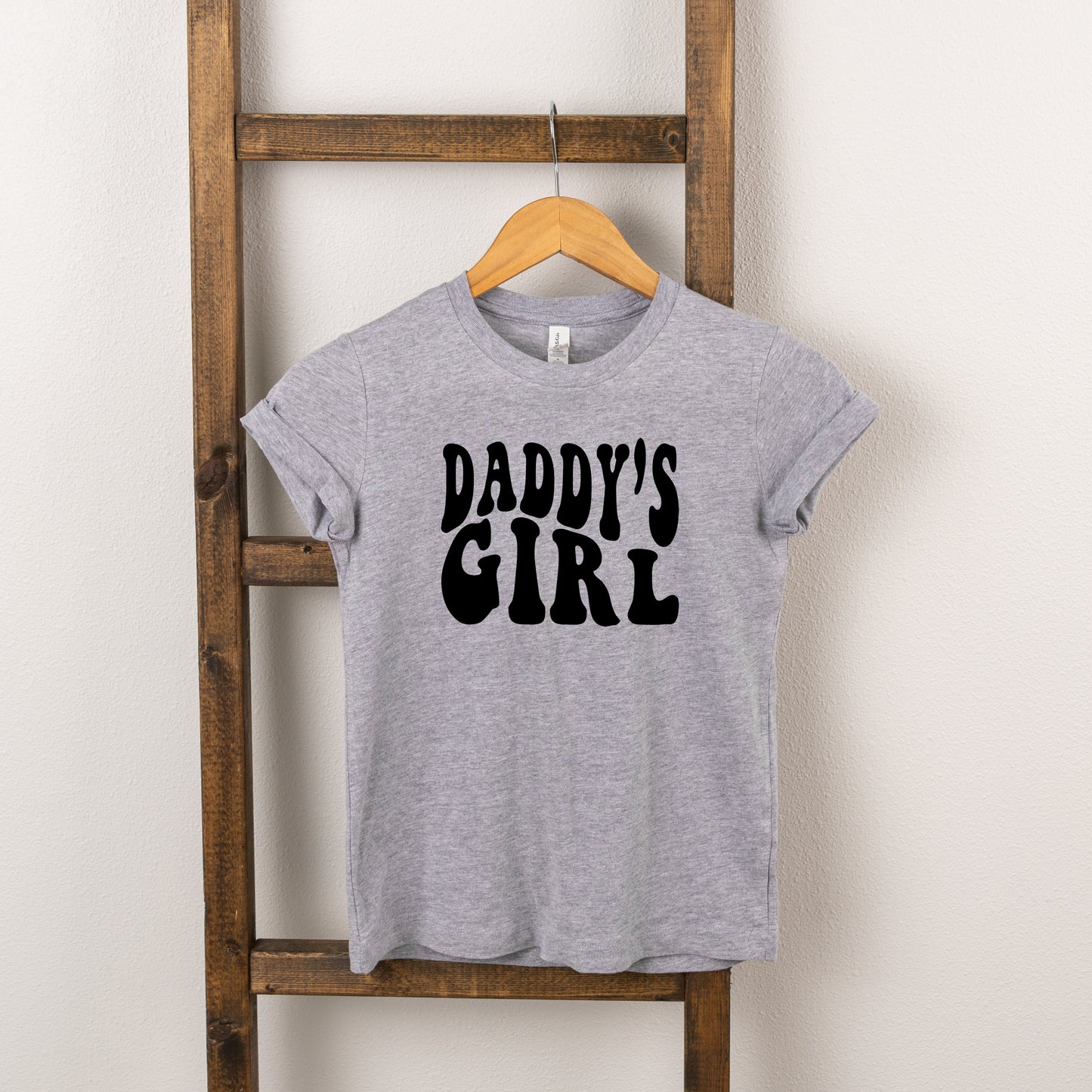 Daddy's Girl Wavy | Toddler Short Sleeve Crew Neck