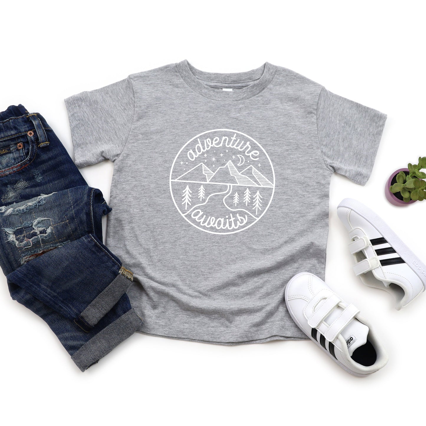 Adventure Awaits | Toddler Short Sleeve Crew Neck
