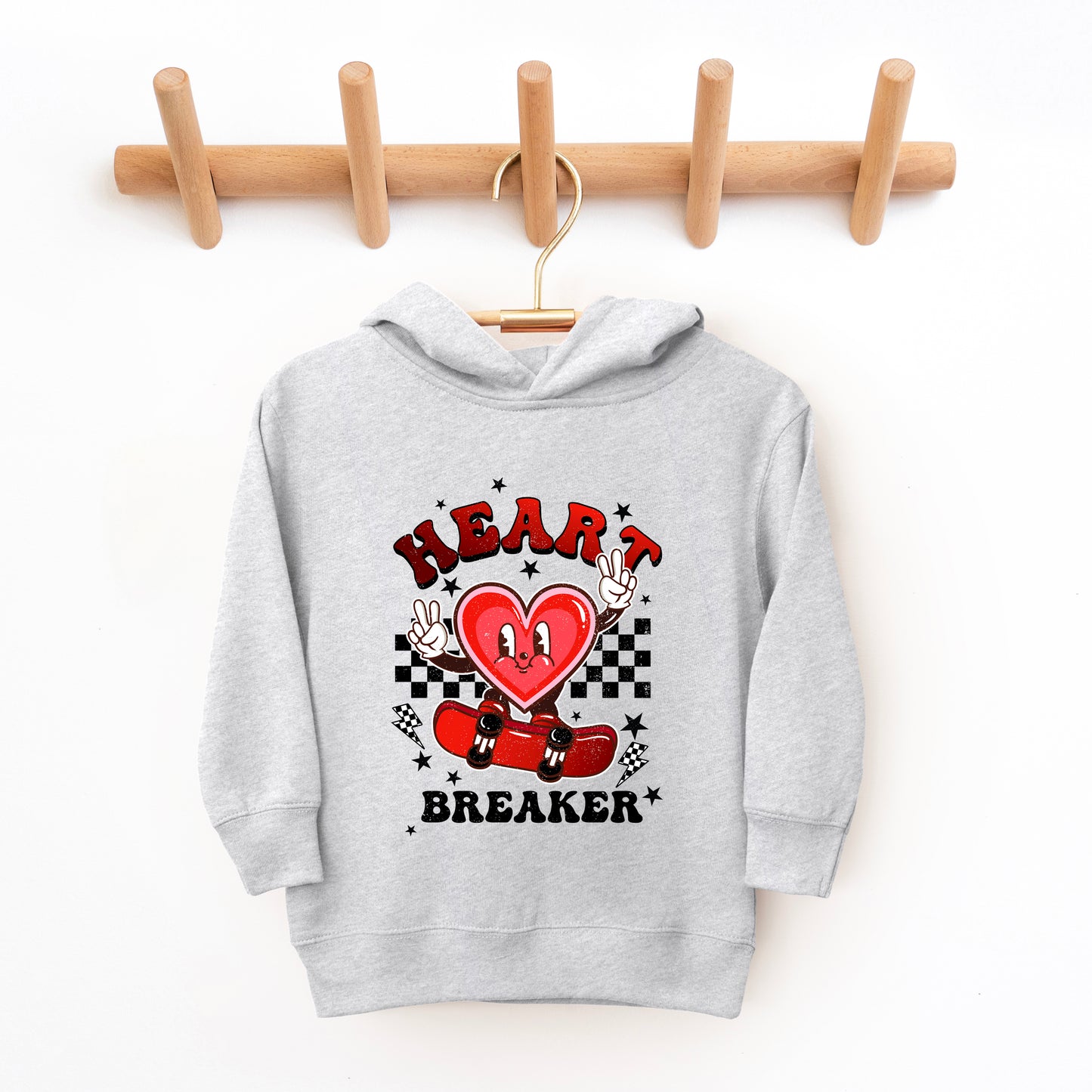 Heart Breaker Skater | Toddler Graphic Hoodie