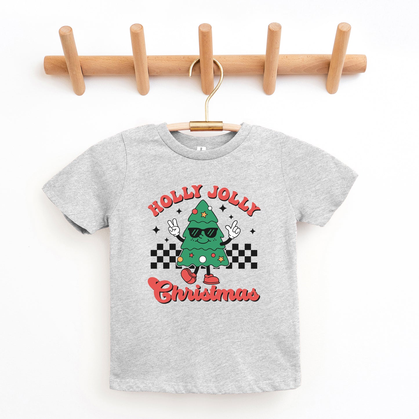 Holly Jolly Christmas Tree | Youth Graphic Short Sleeve Tee