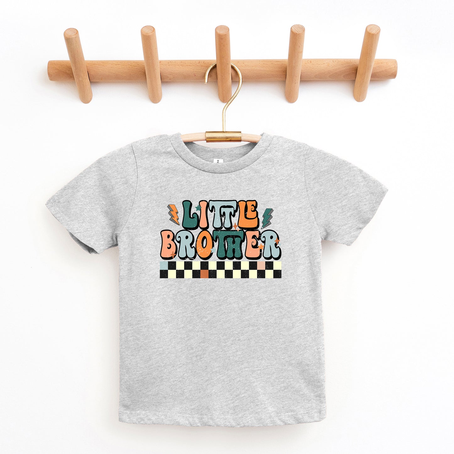 Little Brother Checkered | Toddler Graphic Short Sleeve Tee