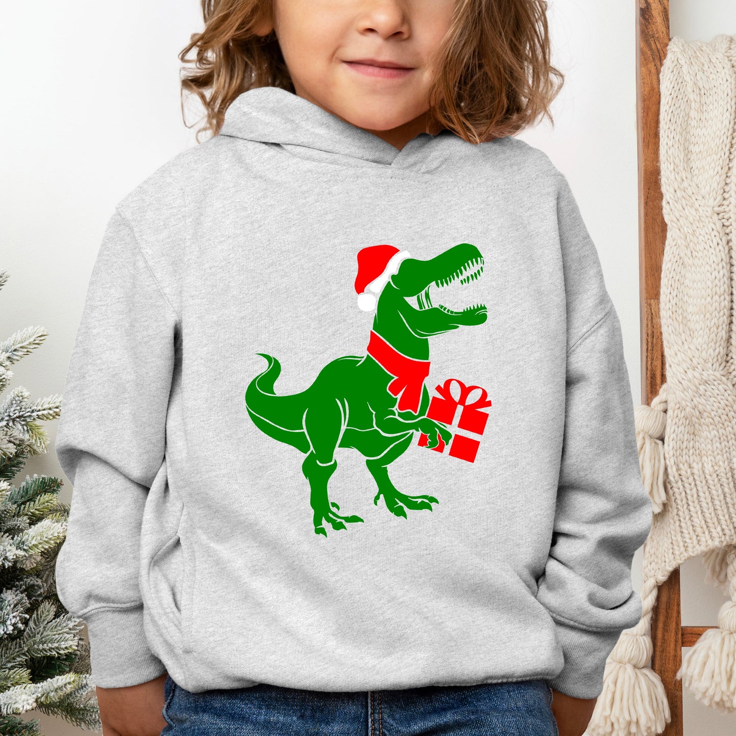 Dino Present | Toddler Graphic Hoodie