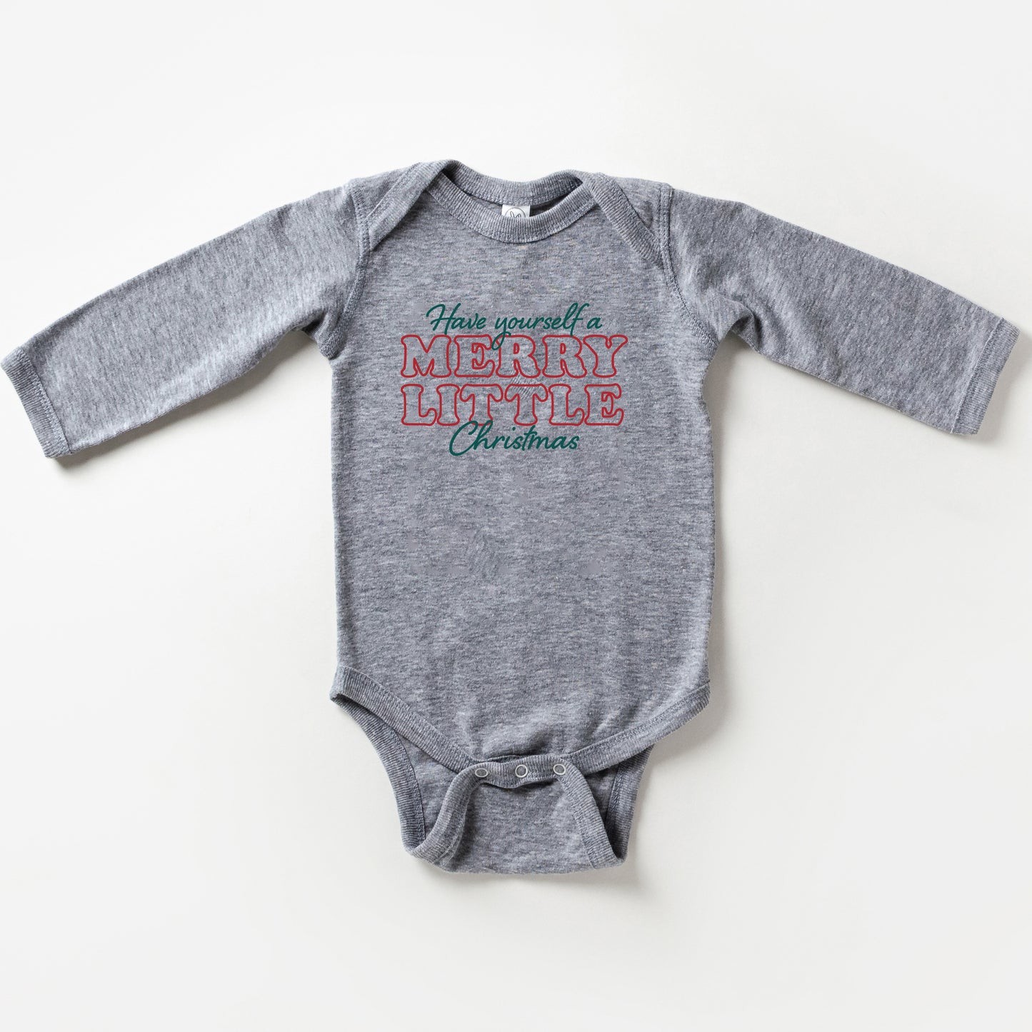 Merry Little Christmas | Baby Long Sleeve Bodysuit