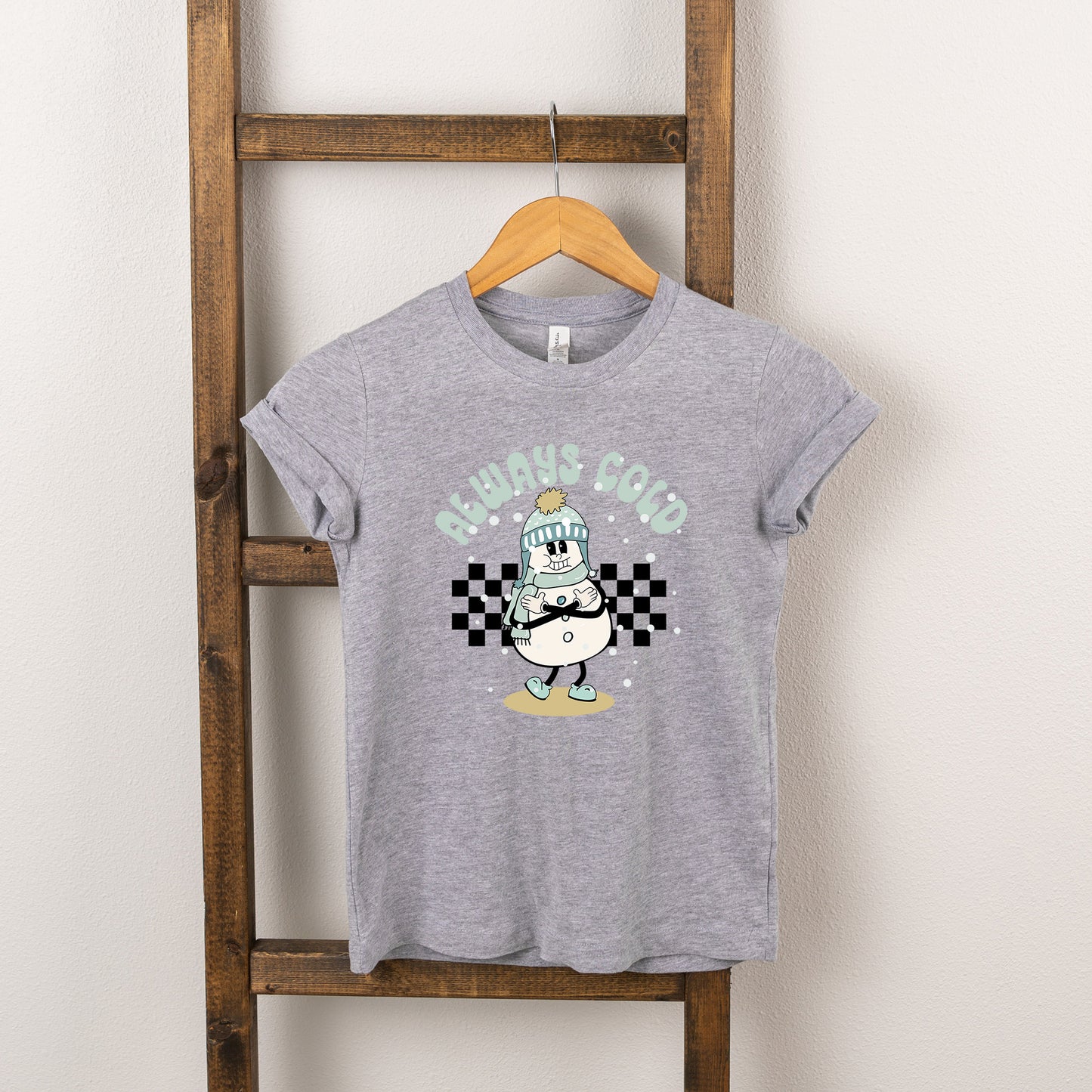 Always Cold Snowman | Youth Short Sleeve Crew Neck