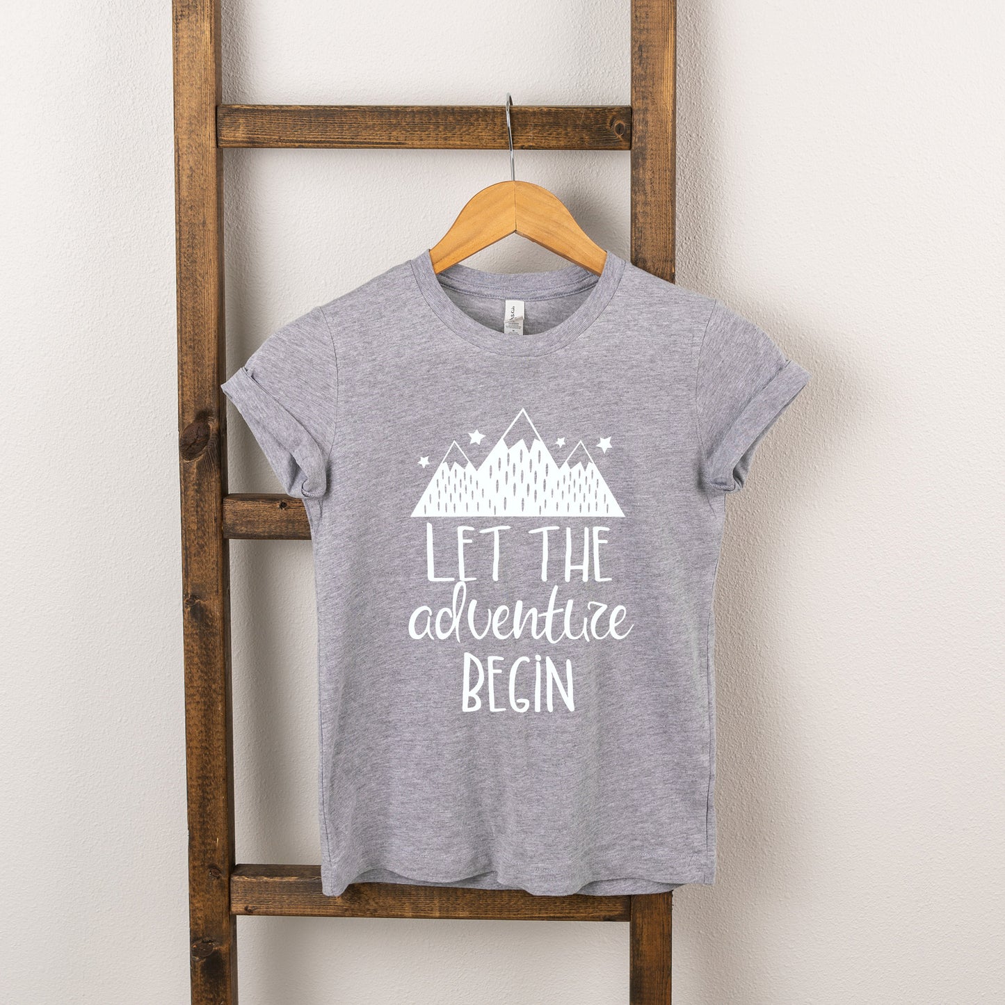 Let The Adventure Begin Mountains | Youth Short Sleeve Crew Neck