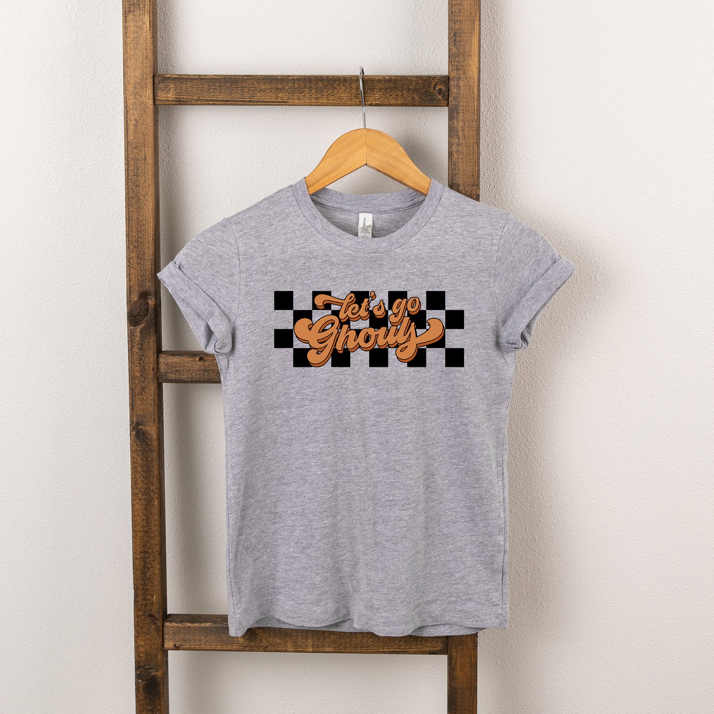 Let's Go Ghouls Checkered | Youth Short Sleeve Crew Neck