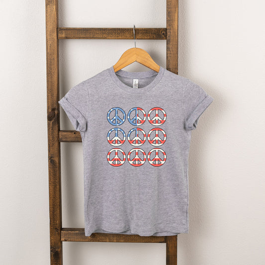 Peace Signs Flag | Youth Short Sleeve Crew Neck