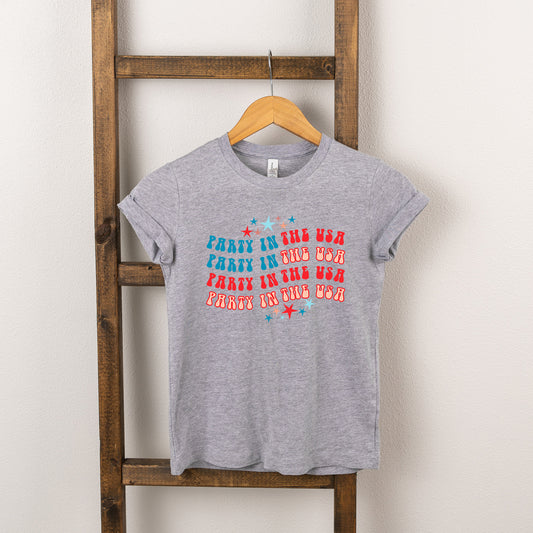 Party In The USA Wavy | Youth Short Sleeve Crew Neck