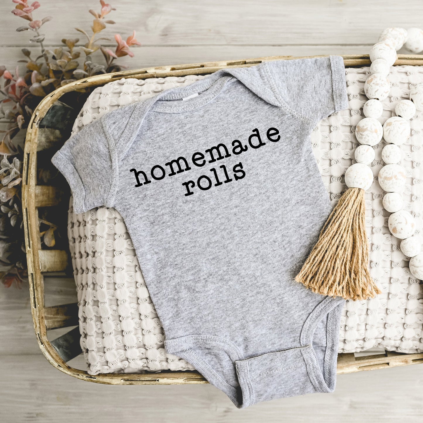 Homemade Rolls Typewriter | Baby Graphic Short Sleeve Bodysuit