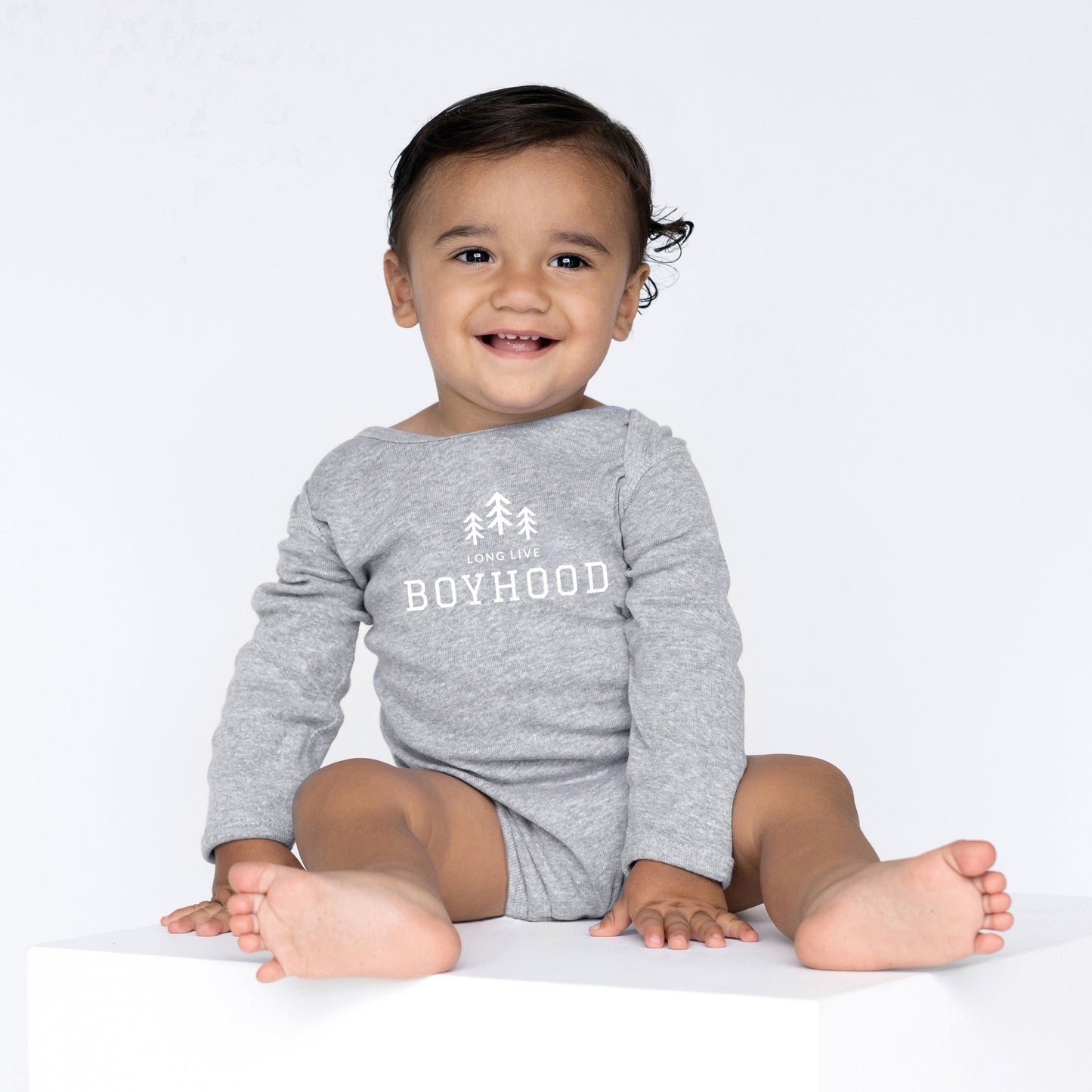 Long Live Boyhood | Baby Graphic Long Sleeve Bodysuit