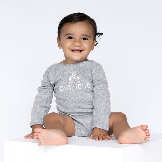 Long Live Boyhood | Baby Graphic Long Sleeve Bodysuit