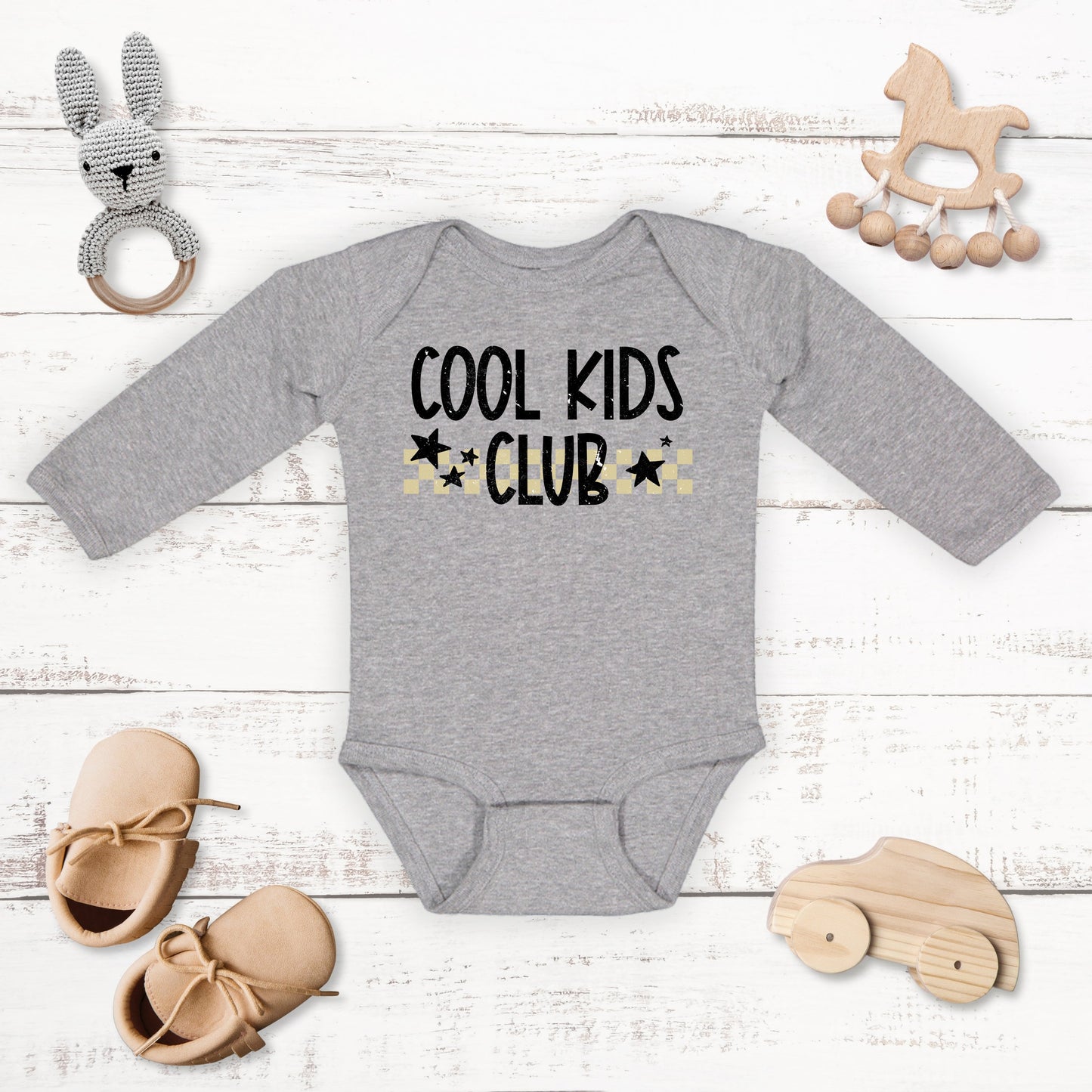 Cool Kids Club | Baby Graphic Long Sleeve Bodysuit